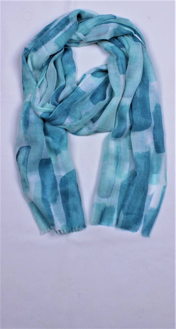 Alice & Lily printed scarf aqua Style : SC/5006AQUA image 0